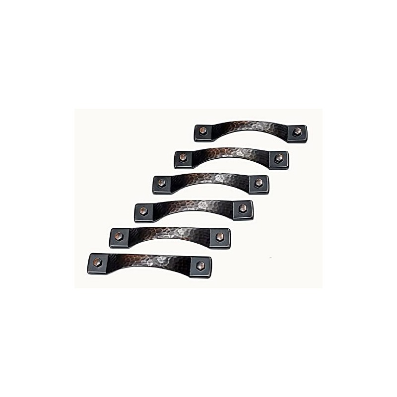 Wild West Hardware Rustic Hammered Drawer Pull (6 PK) Cabinet