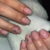 French Tip Press on Nails Short Square Fake Nails Silver
