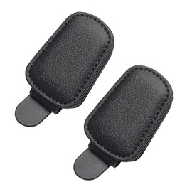JUGUTA 2 Stück Brillenhalter Für Auto Sonnenblende, Brillenhalter Für Auto, Sonnenbrillenhalter Auto, Magnetische Auto Visier Brillenhalter,Sonnenbrillen Halterung/Ticket-Kartenclip