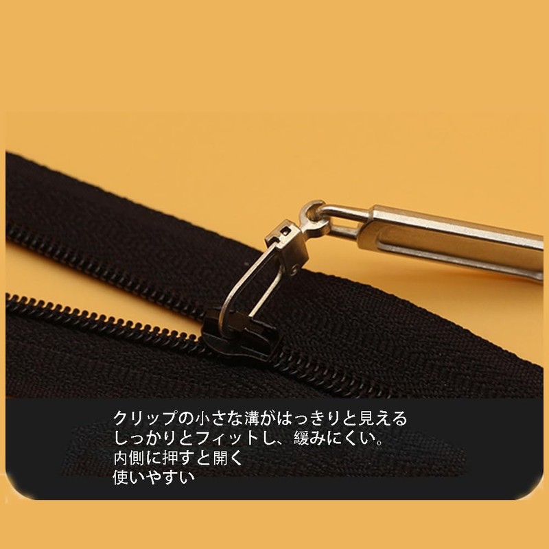 CARPEDIEM Zipper Pulls, Easy to Install, Handmade Bag, Wallet, Clothes,