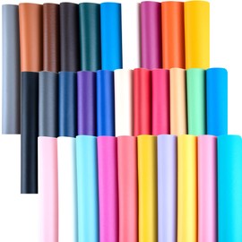30 Pcs Smooth Faux Leather Sheets, 8 x 12 Inch Colored Leather Material for Bows, Leather Earrings,DIY Craft Projects