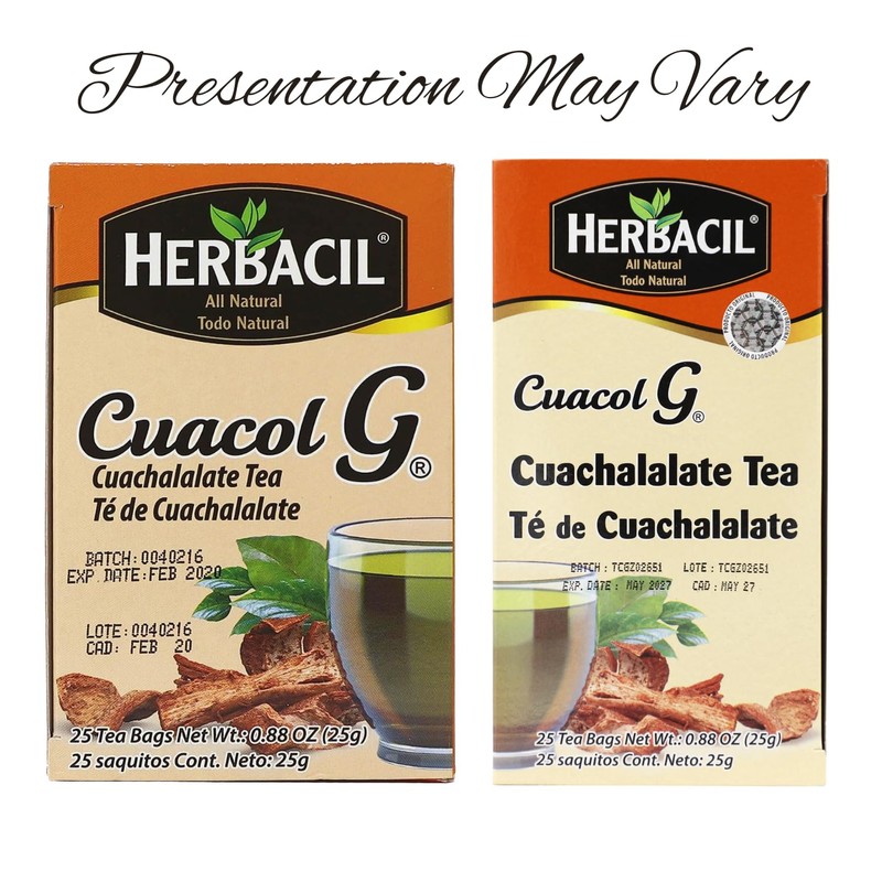 Herbacil Te de Cuachalalate, 2-pack of 25 tea bags per