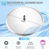 KINLIV 16 inch Ceiling Round Rain Shower Head Brushed Nickel