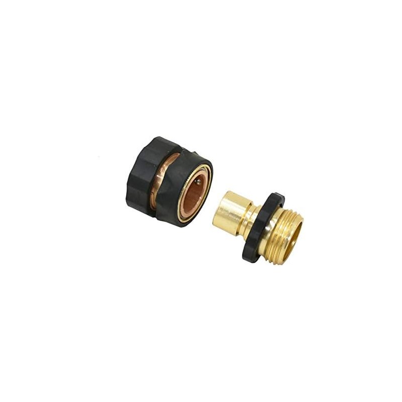 Conector rápido 3/4 de latón para manguera de jardín –