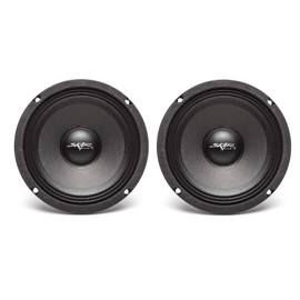Skar Audio (2) FSX65-4 (2) FSX65-4 300-Watt 6.5-Inch 4 Ohm MID-Range Loudspeakers - 2 Speakers Black