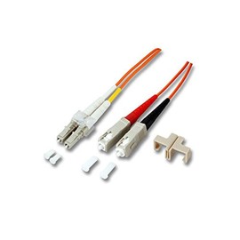 DUP. Jump LC/SC 50/125 7.5 m OM3 Aqua