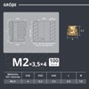 Dayalo M2.5 Thread Insert, Pack of 100, M2.5 x 4
