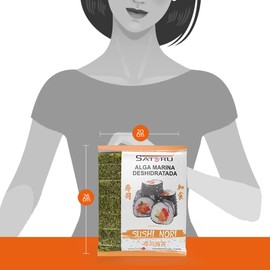 4 pack Alga Marina Nori 10 hojas c/u, Alga Tostada Nori