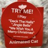 Dan Dee Animated Dancing Musical Christmas Cat Silly & Wild