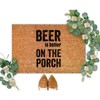 SILYHEART Beer is Better on The Porch Coir Door Mat
