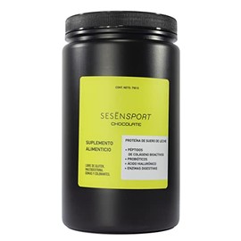SESEN - Proteína de Suero de Leche + Colágeno Hidrolizado Sabor Chocolate 750 g - Proteína ISO, Enzimas digestivas, Péptidos de Colágeno, Suplemento A