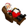CafePress Sleeping Santa Round 4" MDF Holiday Ornament
