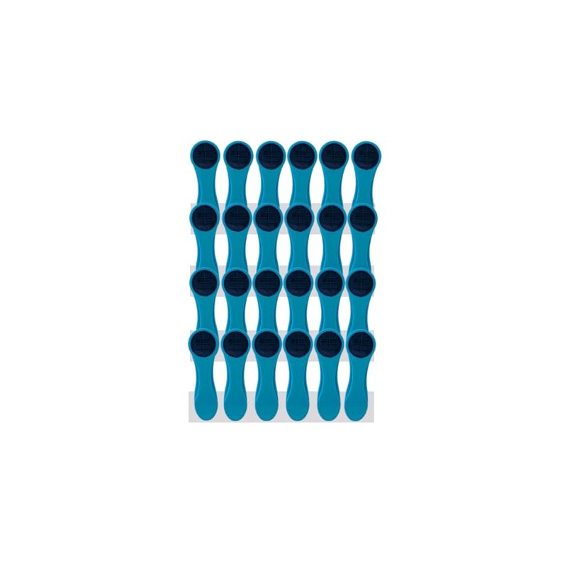 24 Clothes Pegs with Spiral Springs and Soft Grip Soft