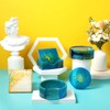 12 Pieces Coaster Resin Molds Set Silicone Coaster Storage Box