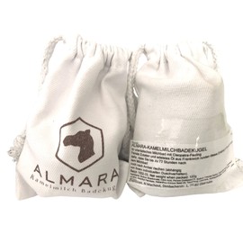 Almara Set of 2 Deluxe Camel Milk Cream Bath Gift, Bath Bombs, Bath Bombs, Bath Bombs, Bath Bombs, Bath Bombs, Bath Additive for the Bathtub Amber 2 x 180 g