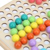 Children Wooden Clip Beads Puzzle Board Hands Brain Training Bead