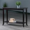Winsome Genoa Rectangular Transitional Solid Wood Console Table in Dark