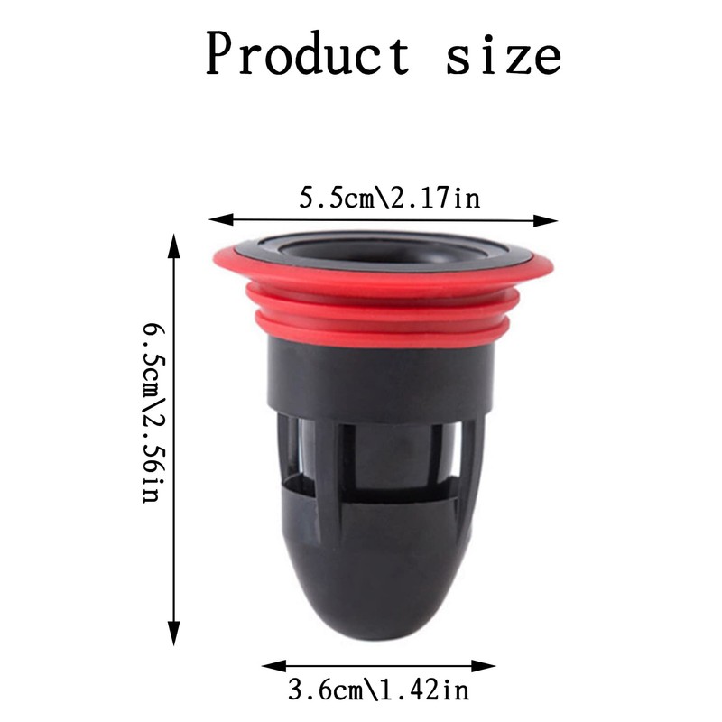 Silicone Anti-Odor Floor Drain, Drain backflow Preventer for Bathroom Kitchen