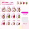 Kabwea Press On Nails Set With 24 Artificial Nails, DIY