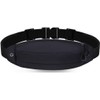 Cangurera Riñonera Deportiva para Correr Hombre Mujer, Negro
