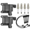 2PCS UF180 Ignition Coil Pack & 4PCS Spark Plugs with