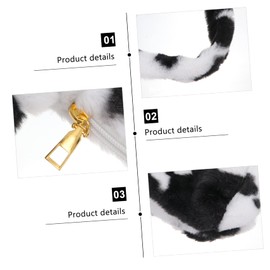 TOVINANNA Plush Handbag with Zipper Closure Stylish Autumn Winter Clutch Purse for Women Versatile Crossbody Shoulder Tote Bag for Keys Cosmetics and Mobile Phones Random Color