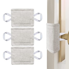 Door Silencer with Elastic Bands – 8x10cm Noise-Reducing Latch Cover for Quiet Door Closing in Nurseries, Libraries, Offices, and More – Prevents Accidental Locking and Minimizes Slamming So