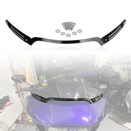 Windshield Trim Strip, PSLER Motorcycle Split Windshield Side Trim Center Trim kit for Touring Road Glide Models 2015-2023 FLTRXS FLTRK FLTRX