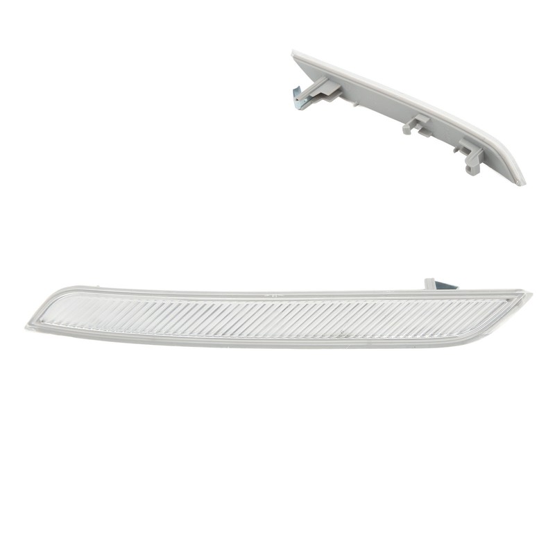 Front Bumper Reflector Clear White Improve Car Visibility Side Marker