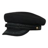 Sterkowski Yachting Skippers Sailor Woolen Cap UK 7 3/8 Black