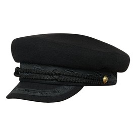 Sterkowski Yachting Skippers Sailor Woolen Cap UK 7 3/8 Black