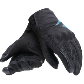 Dainese - Trento D-Dry® Gloves Wmn Winter Motorcycle Gloves Waterproof with Ankle Guards Women Black/Ocean Depth XL