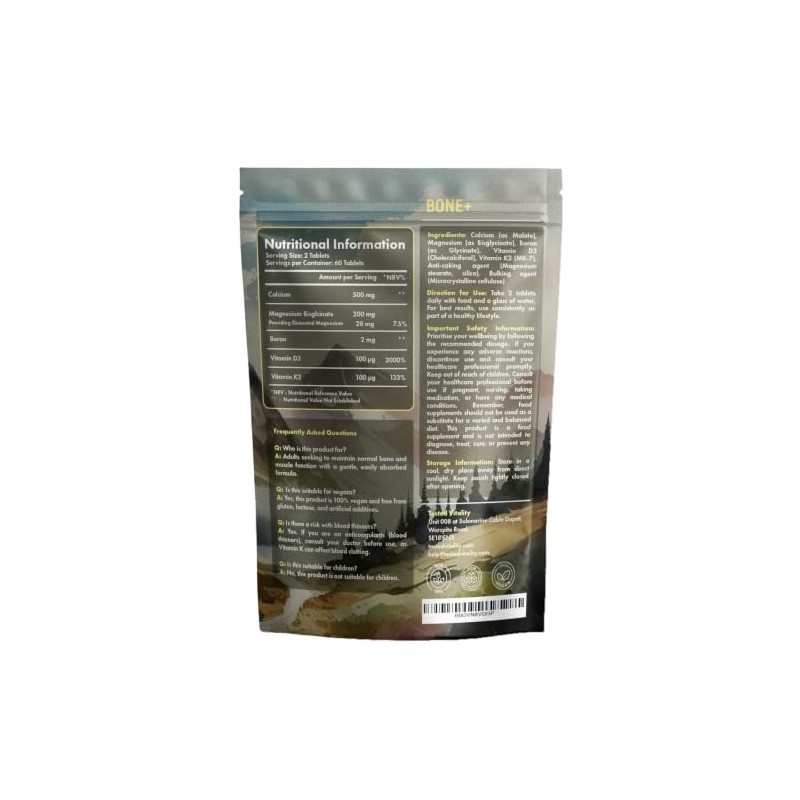 Bone+ Vitamin D3 4000IU with K2 MK-7 100mcg | Bone