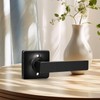 GOBEKOR 8 Pack Dummy Door Handles Matte Black Single Dummy