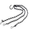 Set of 2 Black Iron Chain Plant Holders! Perfect for