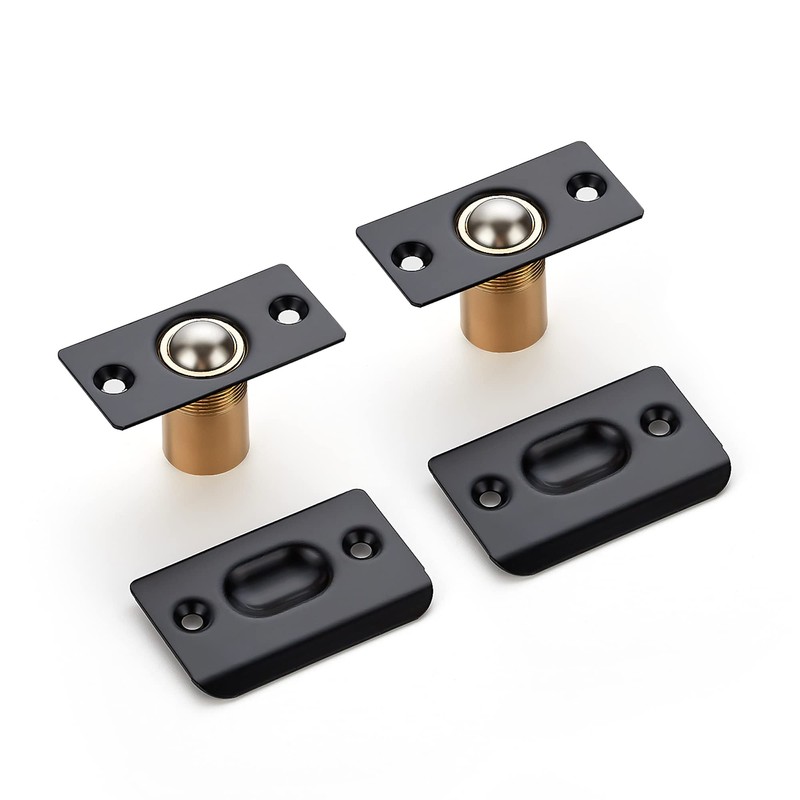 Ravinte 6 Pack Adjustable Door Ball Catch, Gold Closet Door