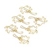 50 Pcs Paper Clips Portable Mini Cute Golden Coconut Tree