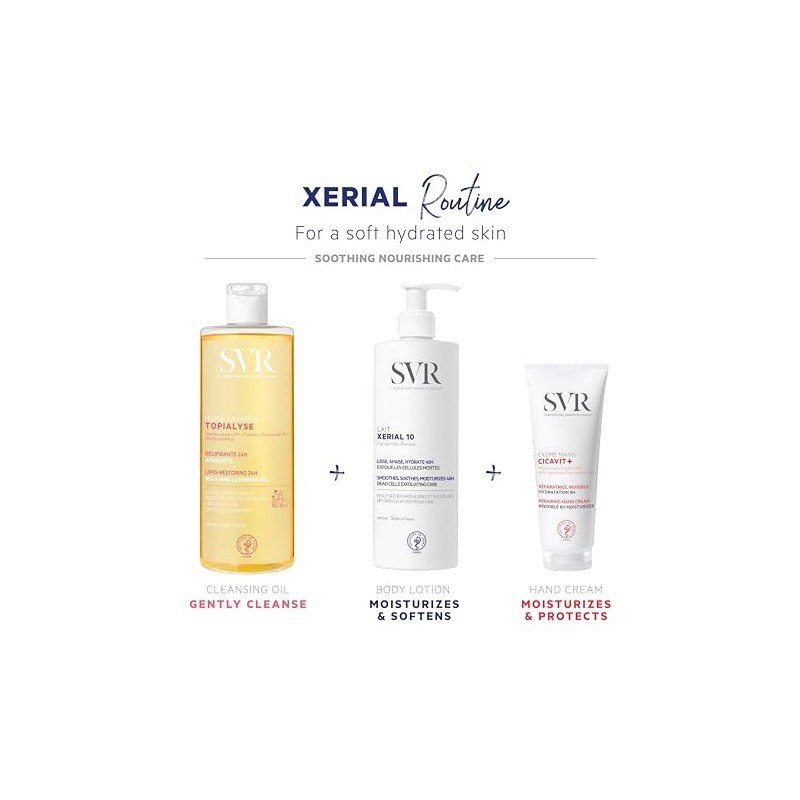 SVR Xerial Lait Loción 10 para Piel Seca, 400 ml