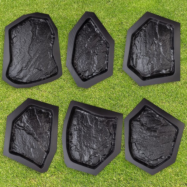 Betonex 6 pc Flagstone Molds ABS 2mm - Reusable Paver