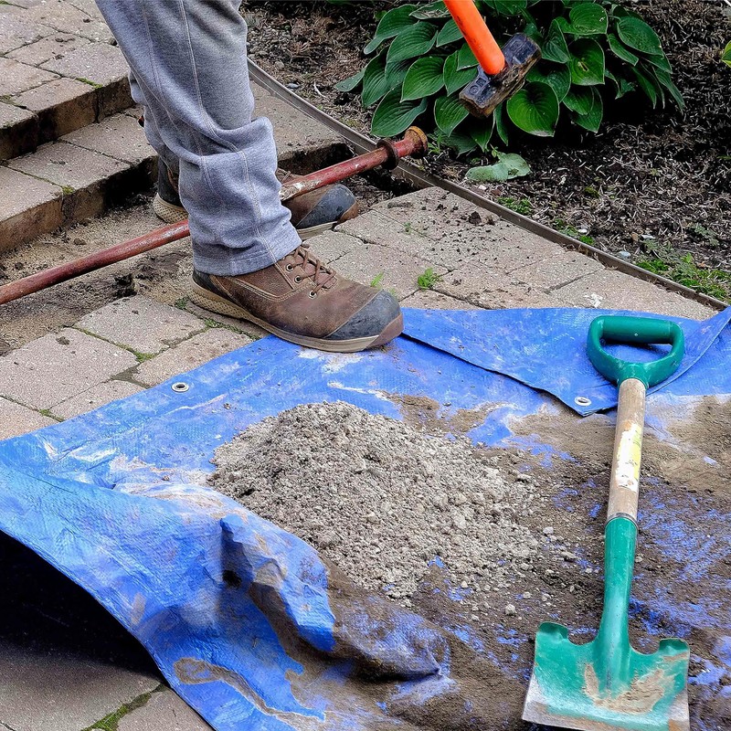 Cost Wise 3m x 3m blue waterproof tarpaulin/builders tarp/garden dry
