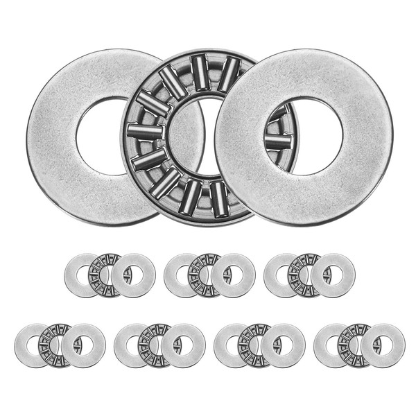 uxcell AXK1024+2AS Needle Roller Thrust Bearing and Bearing Washer 0.4