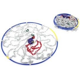 SCITOO Snow Chains For Car Pickup Trucks SUV,Universal Emergency Tire Traction Chain,Anti-Skid Thickening Tire Chains Width 255 265 275 285mm(16" 17" 17.5" 18" 20" 22")- Set of 2