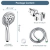 BRIGHT SHOWERS 9 Spray Settings Shower Head with Handheld High