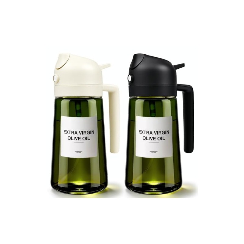 2-in-1 Olive Oil Sprayer & Dispenser Set - 16oz Fine