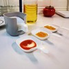 6Pcs Dipping Sauce Dishes, Plastic Dipping Sauce Plates with Storage