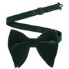 Alizeal Mens Pre-Tied Velvet Oversized Bow Tie, Hanky and Cufflinks