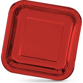 Algon Pack of 50 Disposable Plates - Size 23cm - Strong and Eco Friendly - Ideal for Parties, Events and Meetings