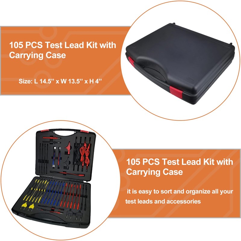 Makeronics 105-in-1 Automotive Circuit Test Leads Kit with Heavy Duty