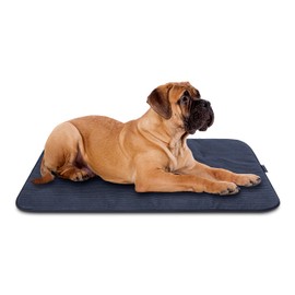 MyBestBuddy Hundematte grau Basic 120x70 cm XL mit weichem Stoff extra für Haustiere - 40°C waschbar, allergikerfreundlich - Hundekissen BZW. Hundebett für sehr große Hunde, 120 x 70 cm