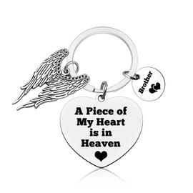 Vadaka Brother Memorial Keyring Brother Sympathy Keychain Loss of Brother Gift In Memory Of Brother Remembrance Gift Brother Memorial Keychain Gift Brother Memorial Keepsake